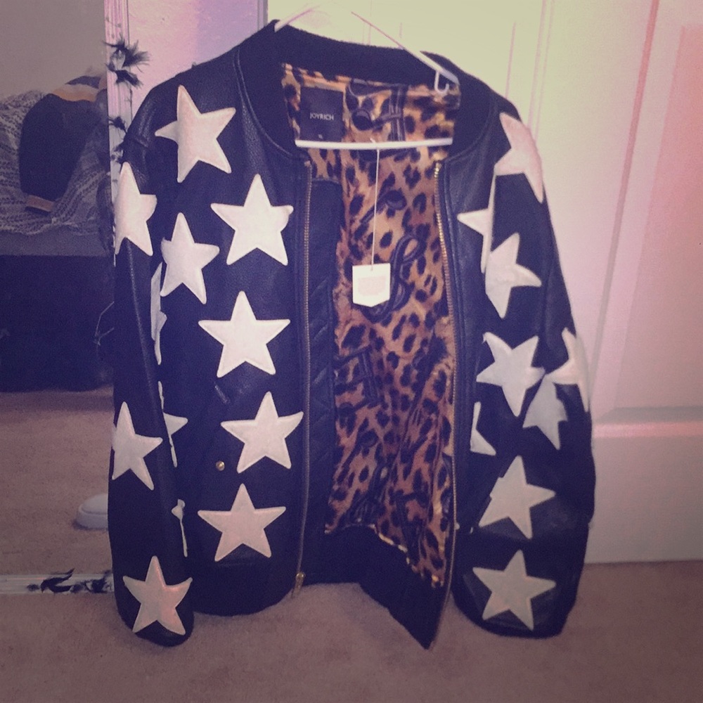 JOYRICH starred leather jacket